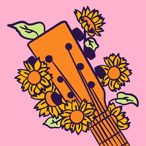 Flowers market by Mad Dog Art