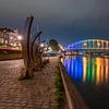 Wilhelminabrug in Deventer vanaf de kade van Maurice Meerten
