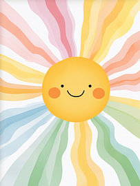 Lächelnde Regenbogensonne von Stephanie Jeuffroy