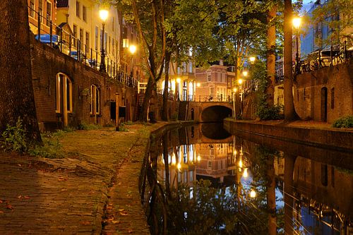 Nieuwegracht in Utrecht between Paulusbrug and Pausdambrug