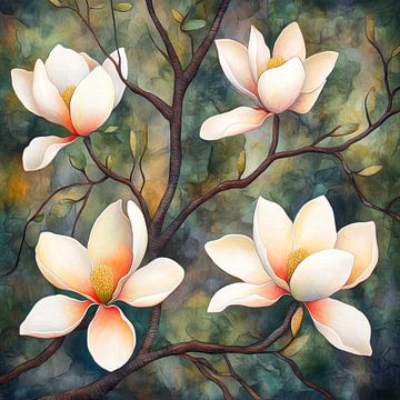 magnolia tree by Jutta Maria Pusl