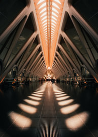 Shadows at Gare de Mons by Joris Vanbillemont