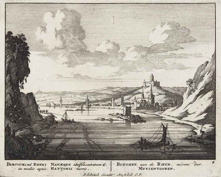 Jan van Call (I), Bingen on the Rhine with the Muizentoren, 1694 - 1697 by Atelier Liesjes