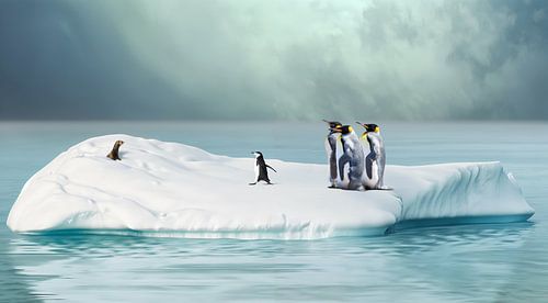 penguins prairie dog ice floe