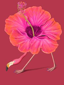 Flamingo Go ! sur Gisela- Art for You