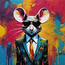 Pop-art Muis 01.98 van Blikvanger Schilderijen thumbnail