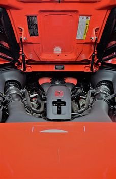 V8-Motor Ferrari 488 Spider