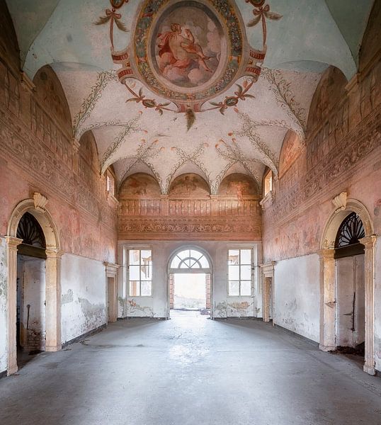 Fresco in Abandoned Palace. by Roman Robroek - Photos of Abandoned Buildings