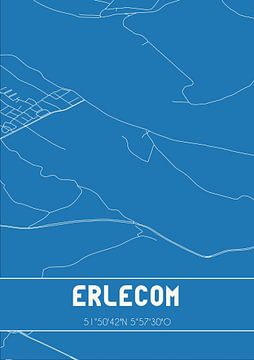 Blueprint | Map | Erlecom (Gelderland) by Rezona