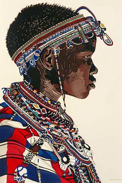 Afrikaanse elegantie van Poster Art Shop