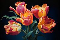 Blühende Tulpen