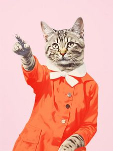 Chat en robe