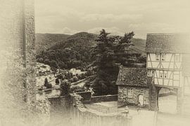 Burganlage am Neckar von Thomas Riess