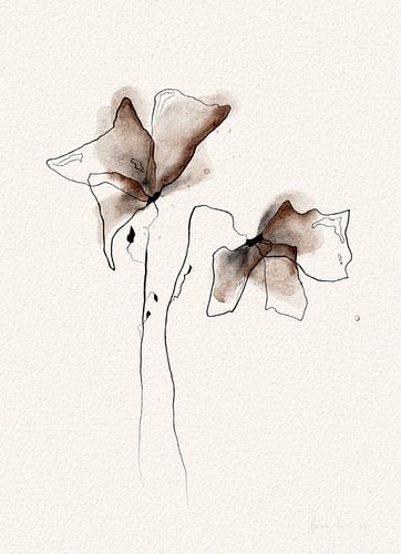 FUNKY FLOWERS digitale aquarel