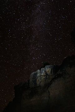 Starry sky and Milky Way at the Grand Canyon by Moniek Kuipers