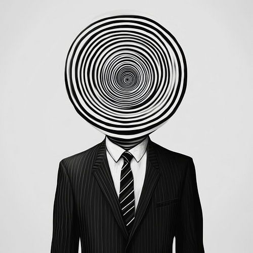 De gehypnotiseerde kostuumdrager