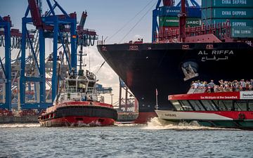 Hamburg, Hafen, Elbe, Container