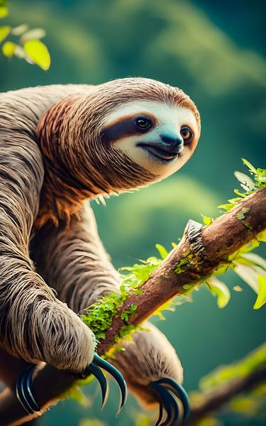 Paresseux mignon par Ayyen Khusna