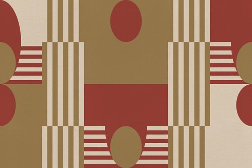 Retro Architectuur. Abstracte geometrische kunst VIII