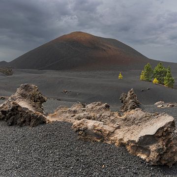 Vuilkan landschap Arenas Negras, Tenerife van Walter G. Allgöwer