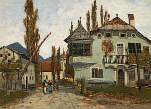 Theodor von Hörmann, An der Zollschranke, um 1874