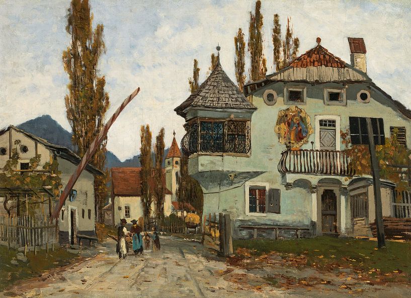 Theodor von Hörmann, À la barrière douanière, ca 1874 par Atelier Liesjes