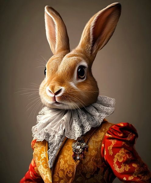King among rabbits by But First Framing