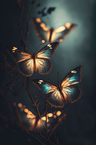 Papillons lumineux par Treechild