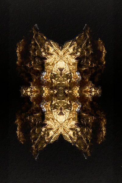 Black gold painting by Digitale Schilderijen