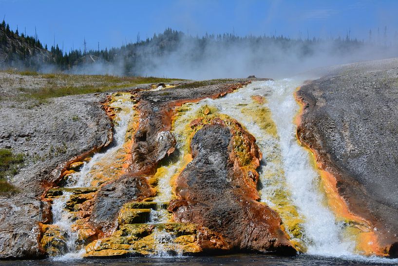 Geothermal colors from Mammoth Lakes in Yellowstone America by My Footprints