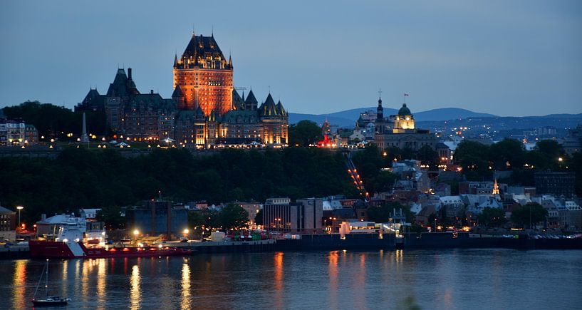 Quebec city on a summer evening by Claude Laprise