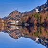 Laat in de herfst aan de Alpsee in Hohenschwangau van Einhorn Fotografie
