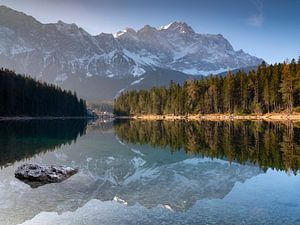 Ambiance matinale au lac Eibsee