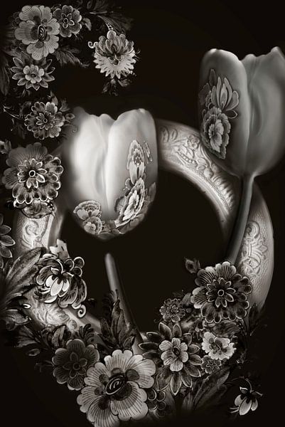 Ode an die Tulpe Sepia von Foto Studio Labie