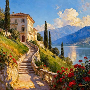 Romantisches italienisches Herrenhaus 6 von Johannas Art Creations