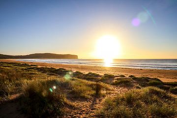 Zonsopkomst op het strand in Australië van Ginkgo Fotografie