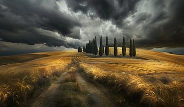 Stormachtige schoonheid in Italië van fernlichtsicht