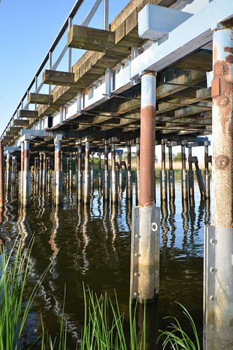 Brug over de Wreecher See - samenvloeiing Rügischer Bodden,