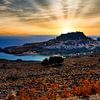 Lindos - Rhodos Sonnenuntergang von Ingo Laue