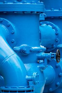 Hydraulik Leitung blau