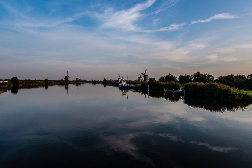 Windmills on the Kinderdijk. by Brian Morgan