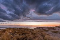 Sunset at the Hondbosche Zeewering Camperduin