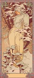 Winter, Alphonse Mucha (Seasons series)