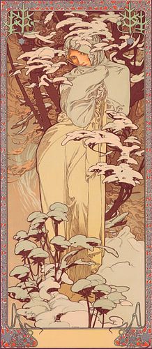 Winter, Alphonse Mucha (Seizoenen serie)