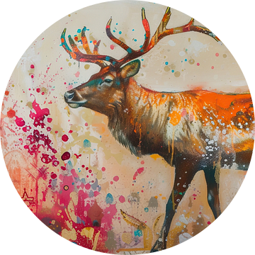 Schilderij Hertenkunst