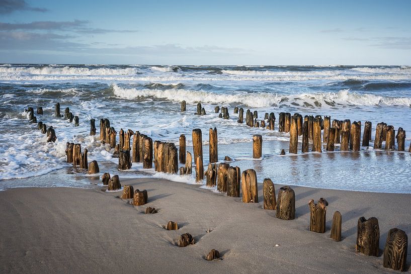 Groynes on the west beach of Sylt by Jürgen Schmittdiel Photography