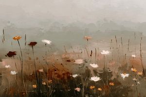 Feld mit Wildblumen