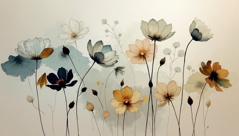 Fijn boeket bloemen van FRESH Fine Art