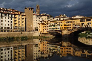 Le pont du Ponte Vecchio à Florence sur Jan Kranendonk