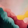 Panorama de la nature et de la forêt aux couleurs douces sur TheXclusive Art